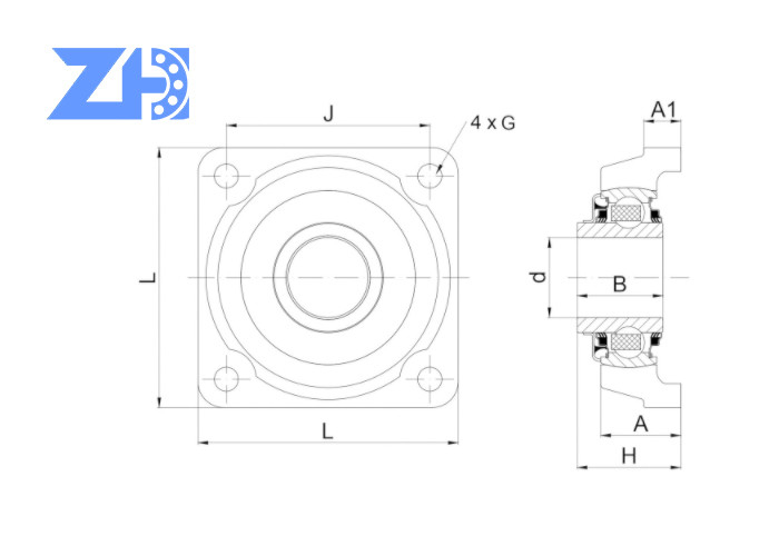 SLMS 308 MR 3L - CE066 CE066 Zespoły łożysk kulkowych poduszkowych Typ otworu cylindrycznego