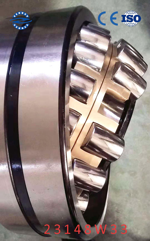 Łożysko baryłkowe z mosiężną klatką 23148 ​​W33 / MB z otworem równoległym 240 * 400 * 128MM