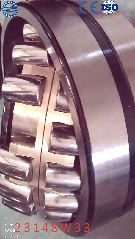 Łożysko baryłkowe z mosiężną klatką 23148 ​​W33 / MB z otworem równoległym 240 * 400 * 128MM