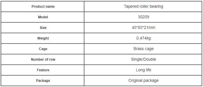 Trwałe łożysko stożkowe Rozmiar 45mm * 85 Mm * 21 Mm / Łożysko oporowe o wysokiej prędkości