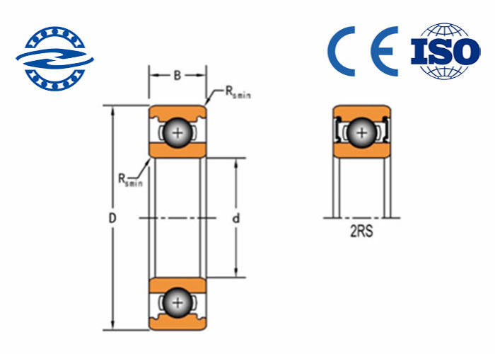 Numer części 62307-2RS Łożyska kulkowe o szerokim przekroju / Łożysko kulkowe z rowkiem 35 * 80 * 31MM