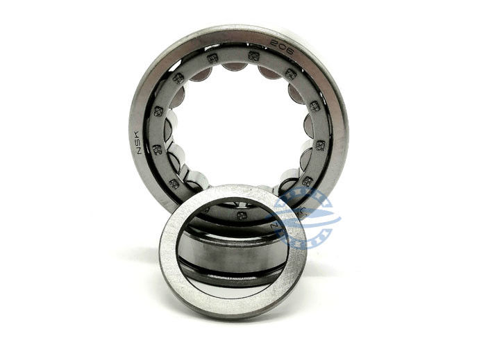 Łożysko walcowe P6 NU NJ 206 GCR15 z dwurzędową mosiężną klatką o rozmiarze 30 * 62 * 16 mm