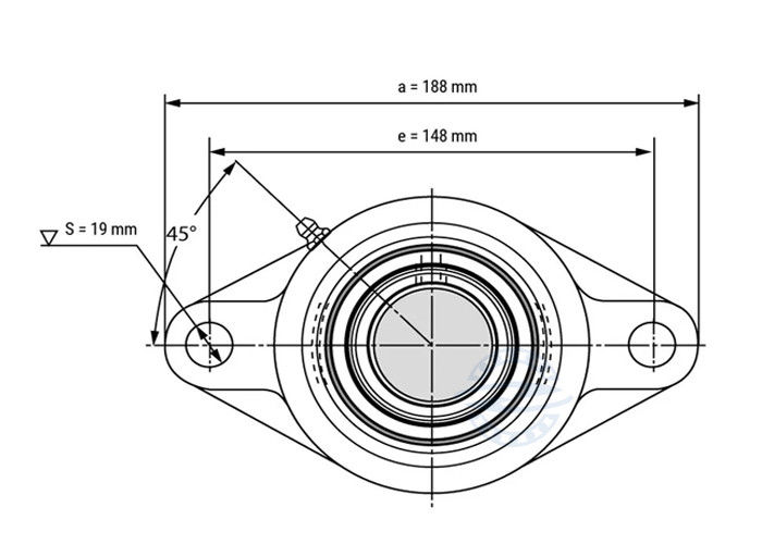 System transmisji P6 UCFL209 Łożysko kulkowe o rozmiarze obudowy 40 * 45 * 50 mm